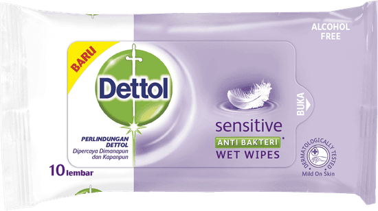 Dettol Anti Bakteri Wet Wipes Sensitive